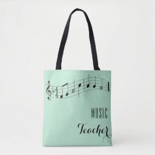 Bolsa de profesores de música personalizado - Verd