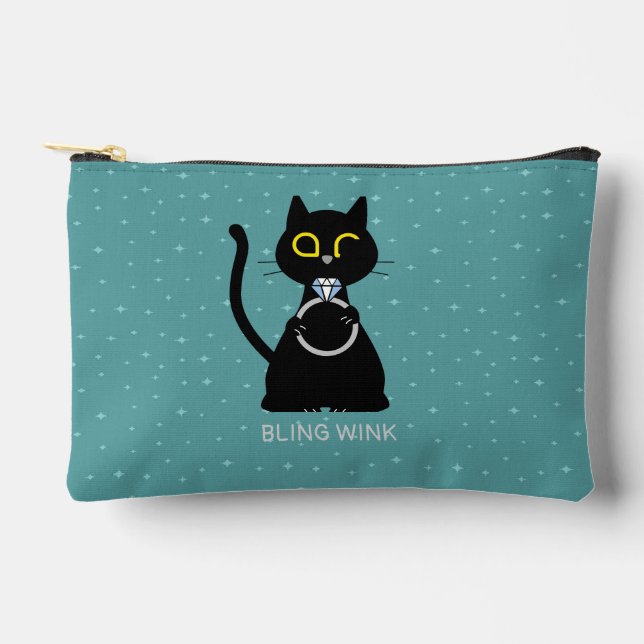 Bolsa de propuesta de gato negro divertida BLK WIN (Anverso)