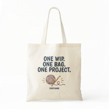 Bolsa de proyecto de ganchillo personalizada