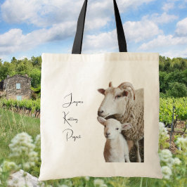 Bolsa de proyecto personalizada oveja cordero para