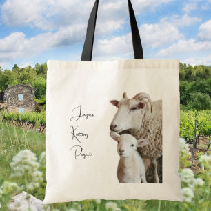 Bolsa de proyecto personalizada oveja cordero para