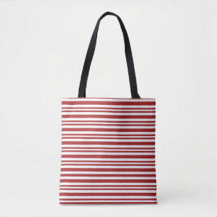 bolsa de puntas de rayas rojas