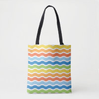 Bolsa de puntas de trama de ondas coloridas