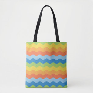 Bolsa de puntas de trama de ondas multicolores