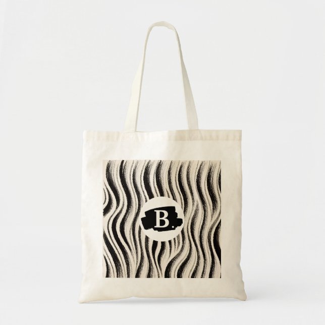 Bolsa de puntas de zebra personalizada (Frente)