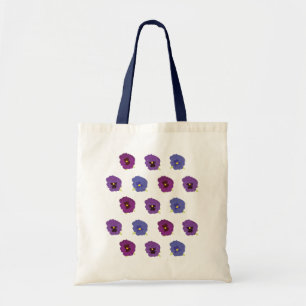 Bolsa de puntas del patrón de flor violeta