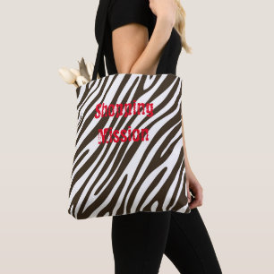 Bolsa de puntas marrón y blanco