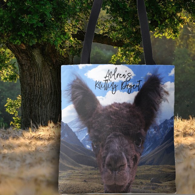 Bolsa de punto Cara de Alpaca Bebé Montañas (Subido por el creador)