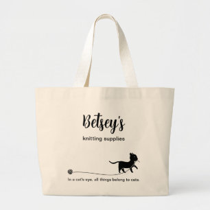 Bolsa de punto para los amantes del gato