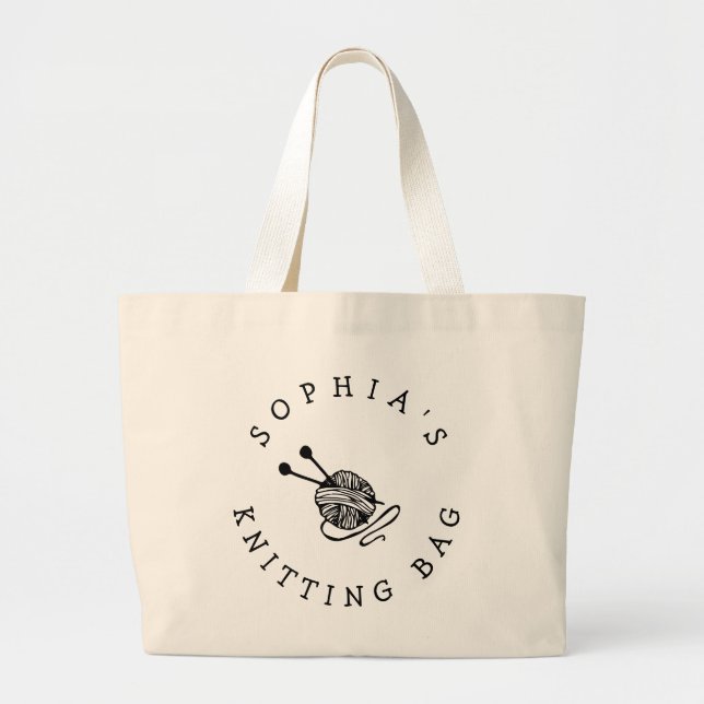 Bolsa de punto personalizada de corte personalizad (Frente)