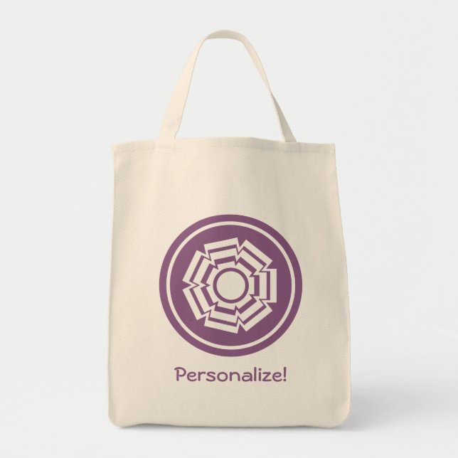 Bolsa de ranura floral, berenjena (Frente)