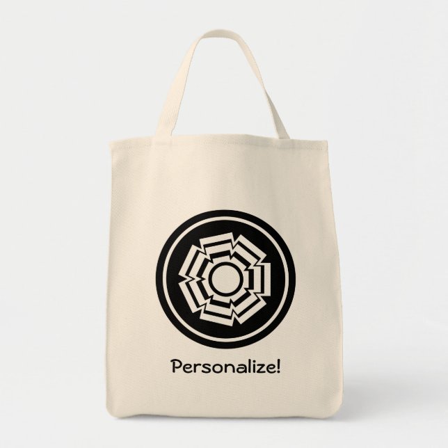 Bolsa de ranura floral, negro (Frente)