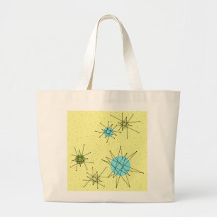 Bolsa de rayas atómicas amarillas