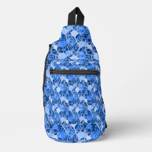Bolsa de red neuronal de neuronas azules impresa y