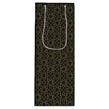 Bolsa de regalo árabe negro y dorada