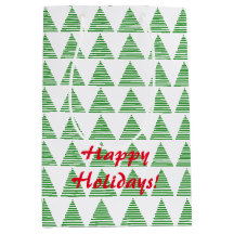 Bolsa de regalo - Árboles de Navidad estilizados