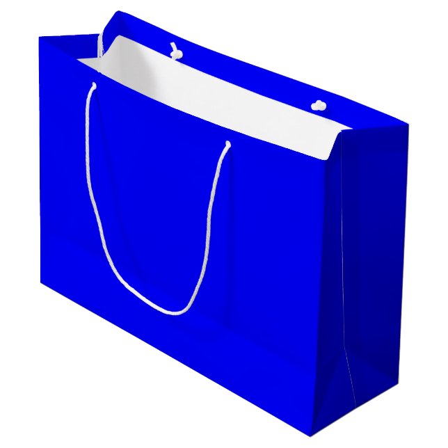 Bolsa de regalo azul grande (Angulo Anverso)