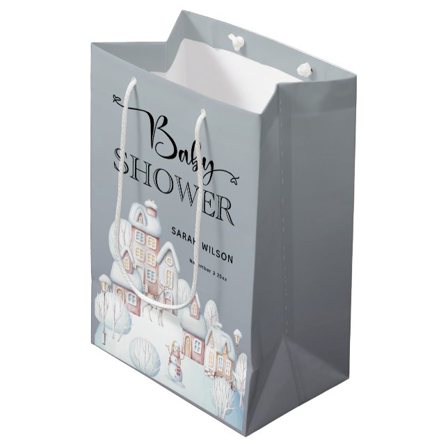 Bolsa de regalo Baby Shower de Snow House (Angulo Anverso)