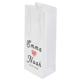 Bolsa de regalo blanca minimalista personalizable