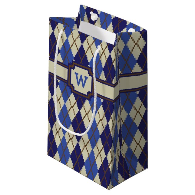 Bolsa de regalo Blueberry Scone Argyle (Angulo Anverso)