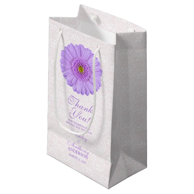 Bolsa de regalo boda Morple Gerber Daisy Lace (Angulo Anverso)