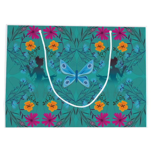 Bolsa de regalo botánico de hadas de verano medio (Reverso)