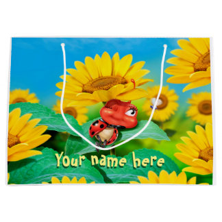 Bolsa de regalo brillante grande somnoliento Ladyb