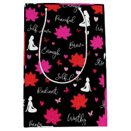 Bolsa de regalo brillante mediana | Mindfulness fl
