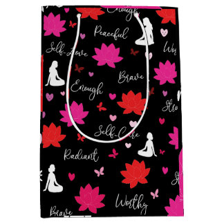 Bolsa de regalo brillante mediana | Mindfulness fl