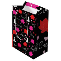 Bolsa de regalo brillante mediana | Mindfulness fl