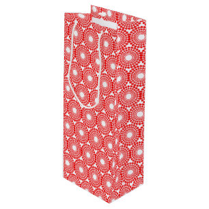 Bolsa de regalo - Círculos de cuentas rojas