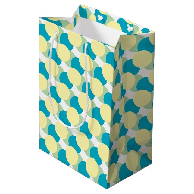 Bolsa de regalo - Círculos pasteles que sobrevuela (Angulo reverso)