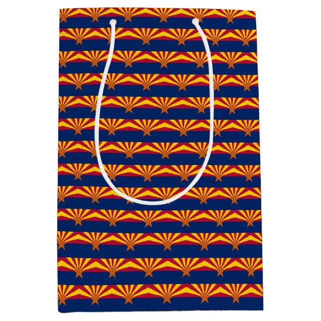 Bolsa de regalo con bandera de Arizona, EE. UU. (Anverso)