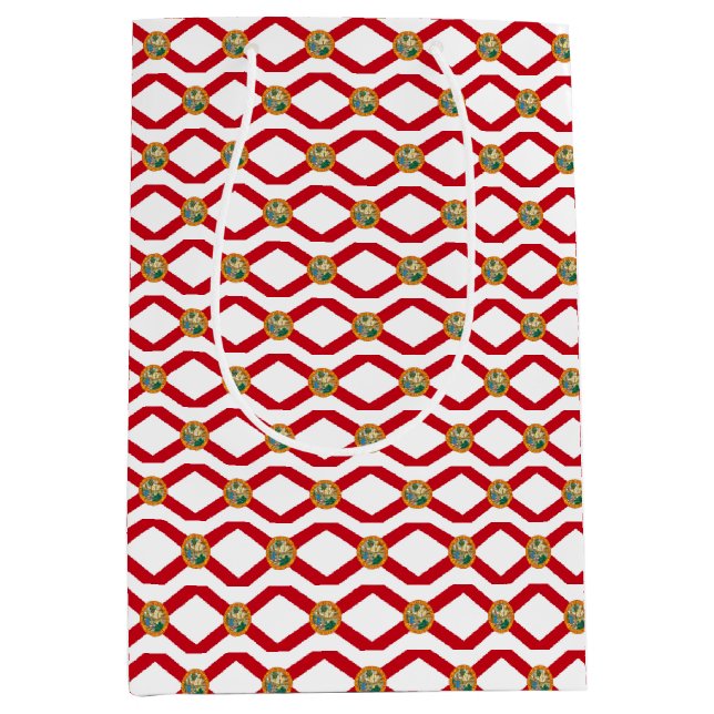 Bolsa de regalo con bandera de Florida, Estados Un (Anverso)