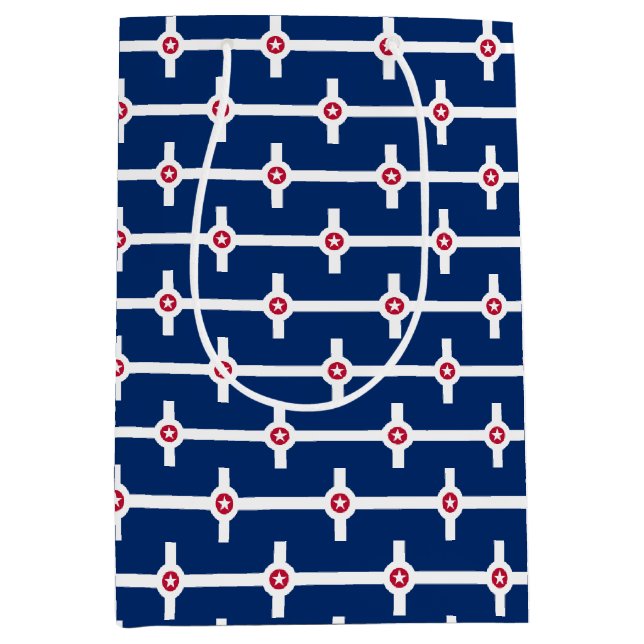 Bolsa de regalo con bandera de Indianápolis, Estad (Anverso)