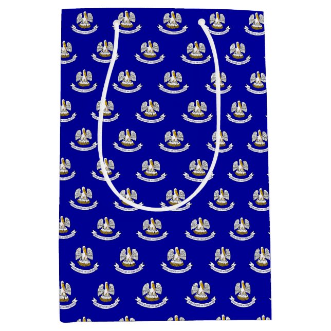 Bolsa de regalo con bandera del estado de Luisiana (Anverso)