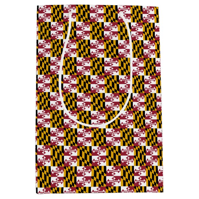 Bolsa de regalo con bandera del estado de Maryland (Anverso)