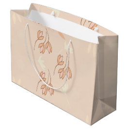 Bolsa de regalo con diseño floral.