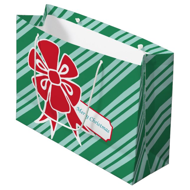 Bolsa de regalo con lazo grande retro (Angulo Anverso)