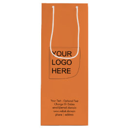 Bolsa de regalo con logotipo de vino de mandarina 