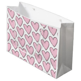 Bolsa de regalo - Corazones rosas