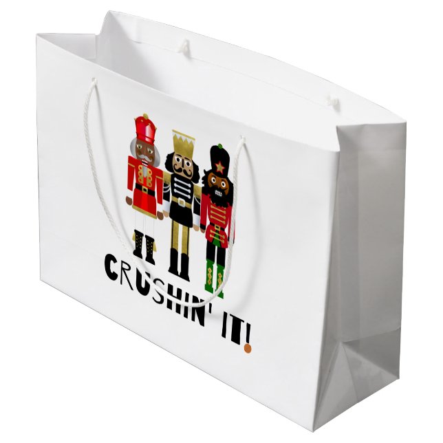 Bolsa de regalo "Crackin" negro (Angulo reverso)