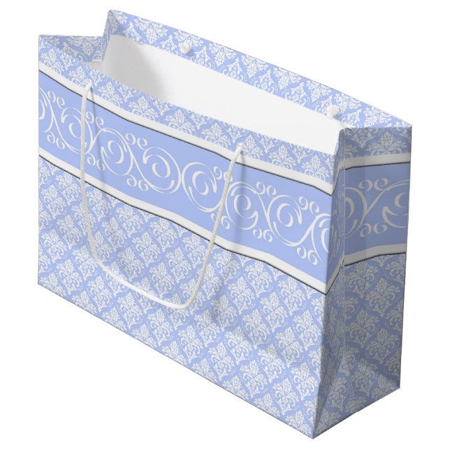 Bolsa de regalo - Damasco azul de Wedgewood (Angulo Anverso)