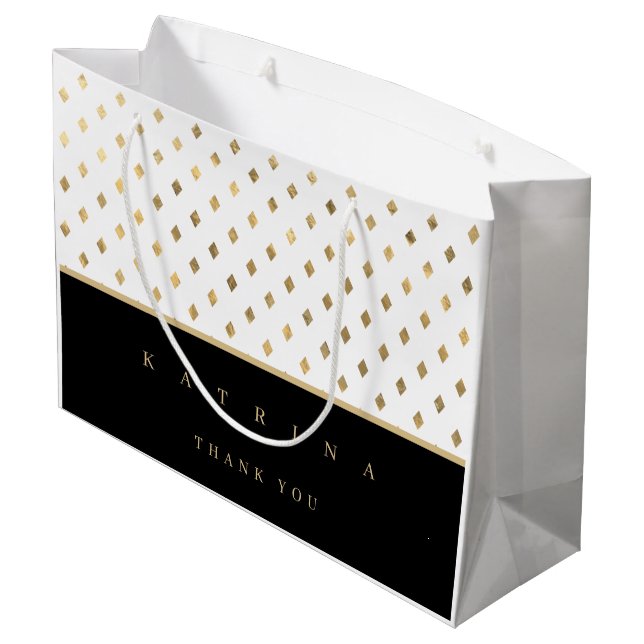 Bolsa de regalo de agradecimiento personalizada (Angulo reverso)
