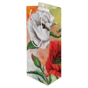 Bolsa de regalo de amapolas