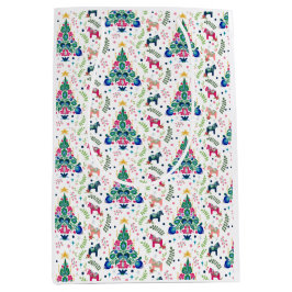 Bolsa de regalo de árbol de Navidad de arte folcló