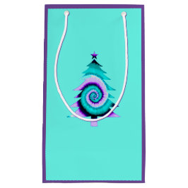 Bolsa de regalo de árbol psicodélico (turquesa)