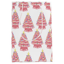 Bolsa de regalo de árboles de navidad de cerámica 