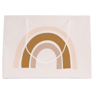 bolsa de regalo de arco iris en neutrales rosas pa