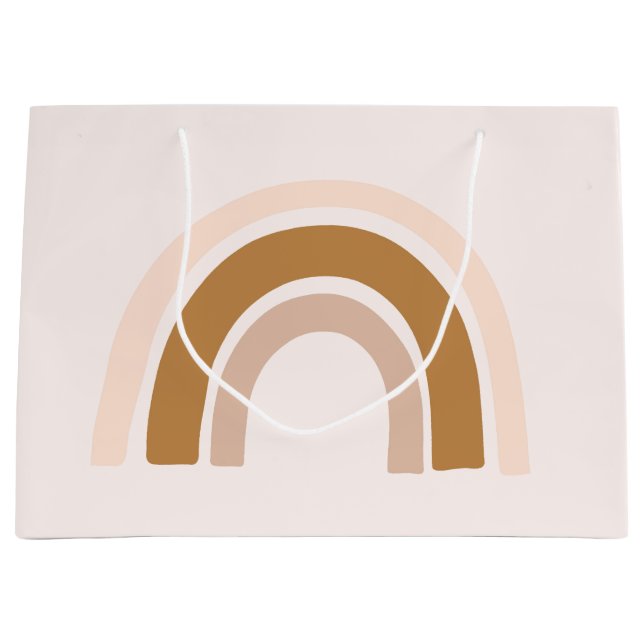 bolsa de regalo de arco iris en neutrales rosas pa (Anverso)